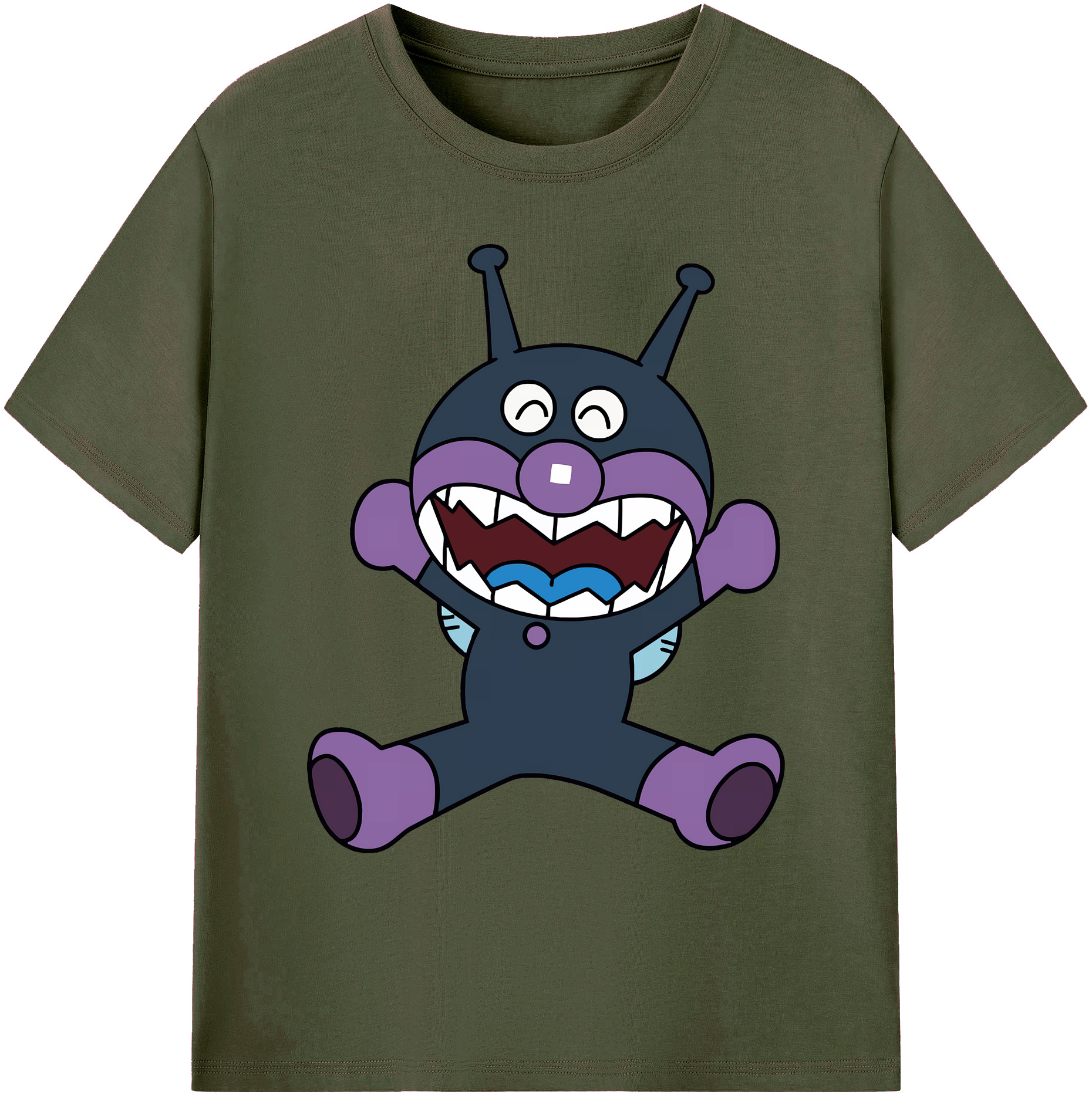 （画像用） アンパンマン Anpanman 綿100％ メンズ半袖Tシャツ｜肌触りやわらか＆通気性